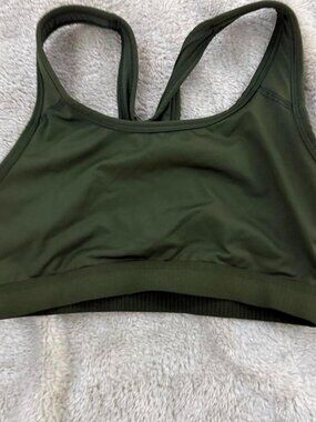 Women's Green Sports Bra